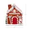 9.5" Ceramic LED Lit Gingerbread House Cookie Jar